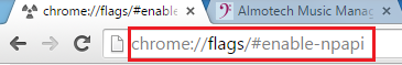 Type chrome://flags/#enable-npapi into navigation bar